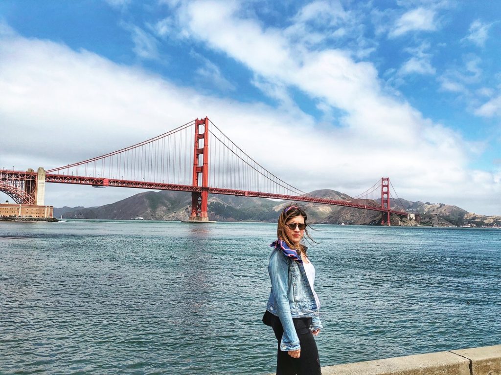 Aina viajando por San Francisco aprovechando su experiencia como au pair en Estados Unidos